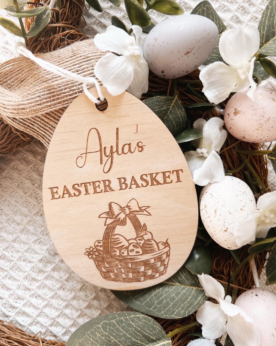 EASTER BASKET TAG (EASTER BASKET DESIGN)