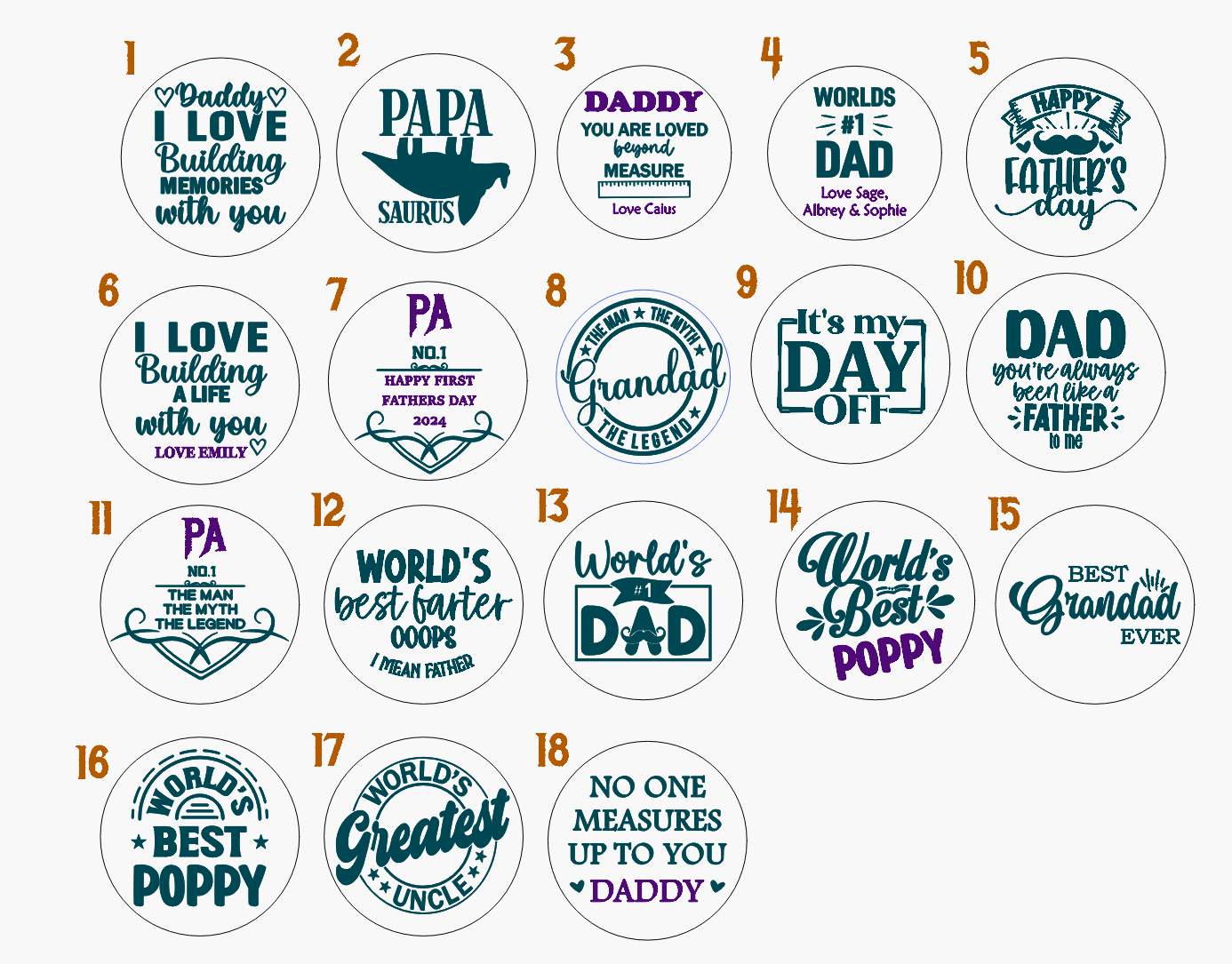 FATHERS DAY CUSTOM MEASURING TAPE 8 METRES