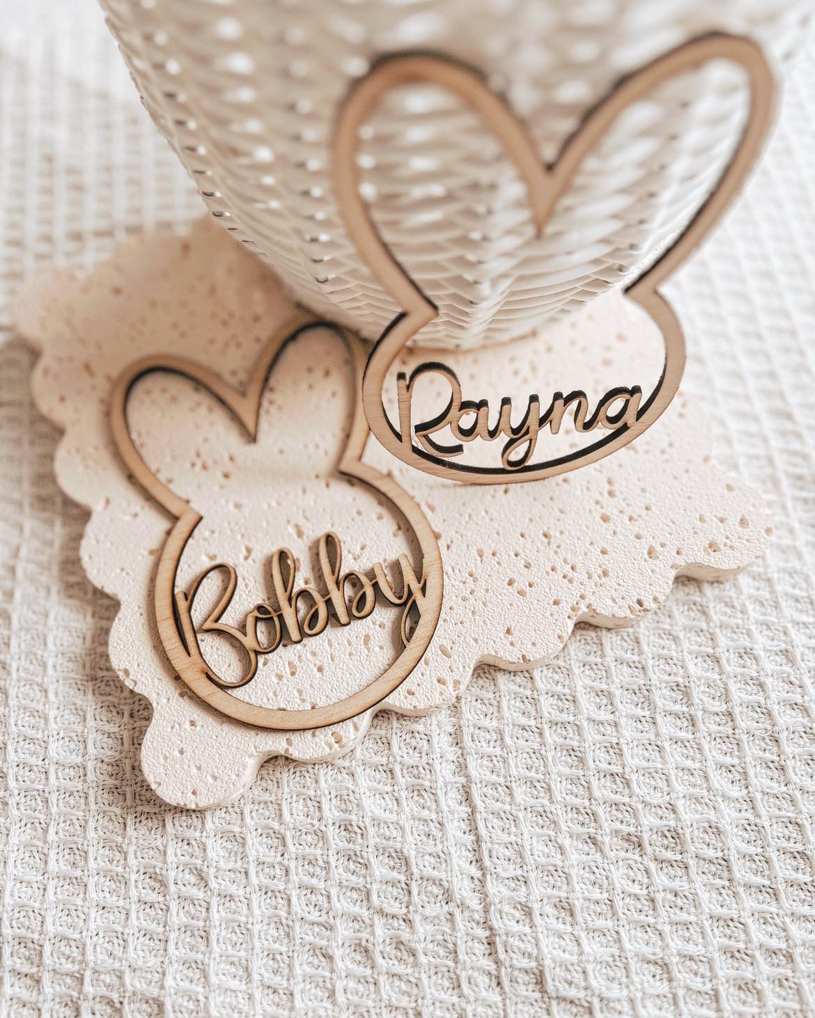 EASTER BASKET TAG CUT OUT NAME