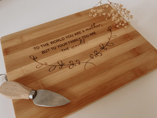 PERSONALISED MOTHERS DAY SERVING BOARD