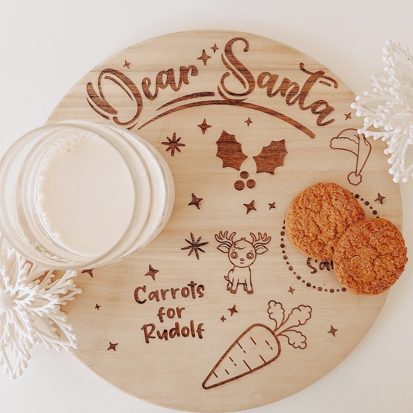 CHRISTMAS SANTA PLATE ROUND